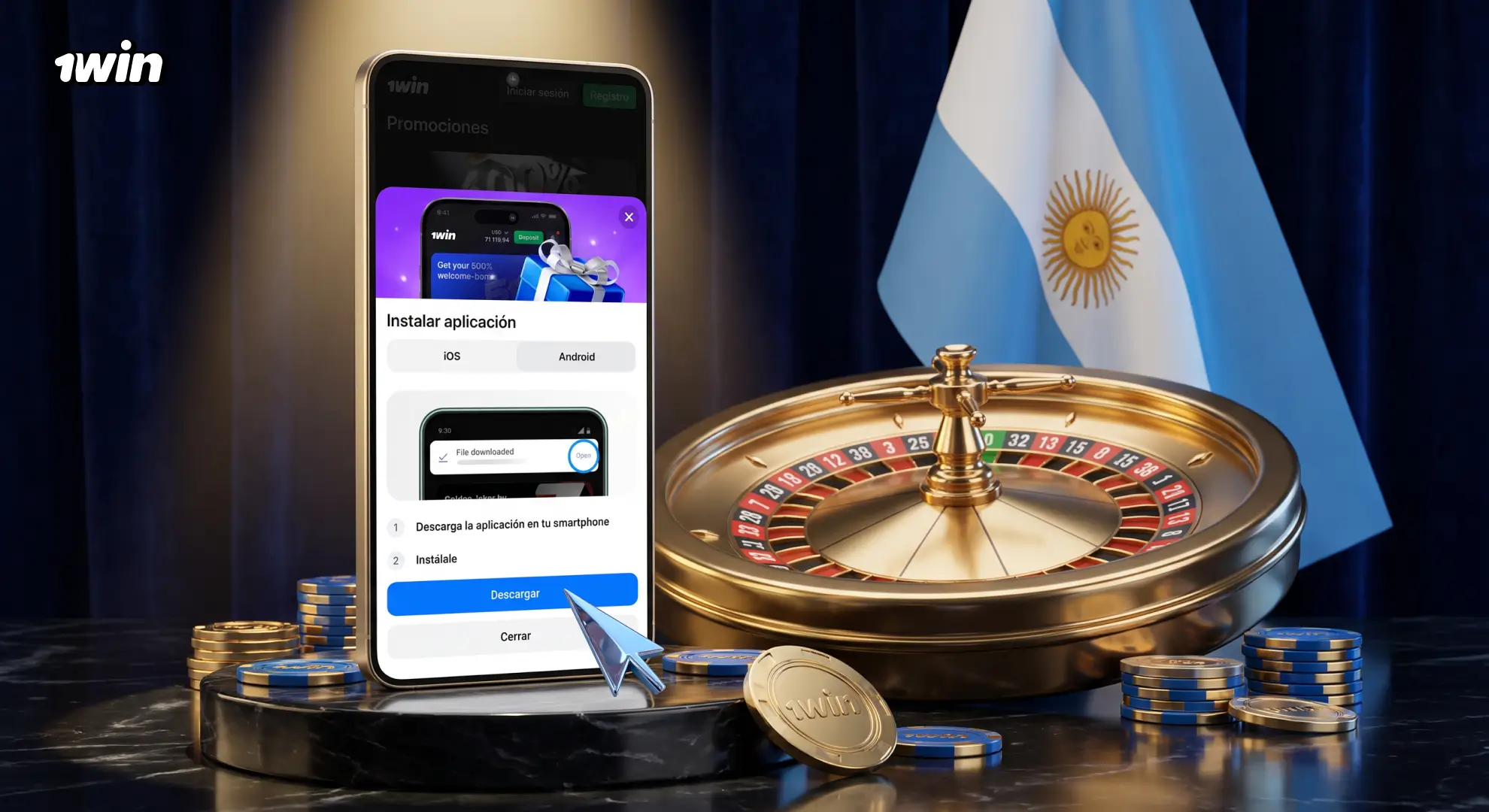 Instalación de 1win en iOS